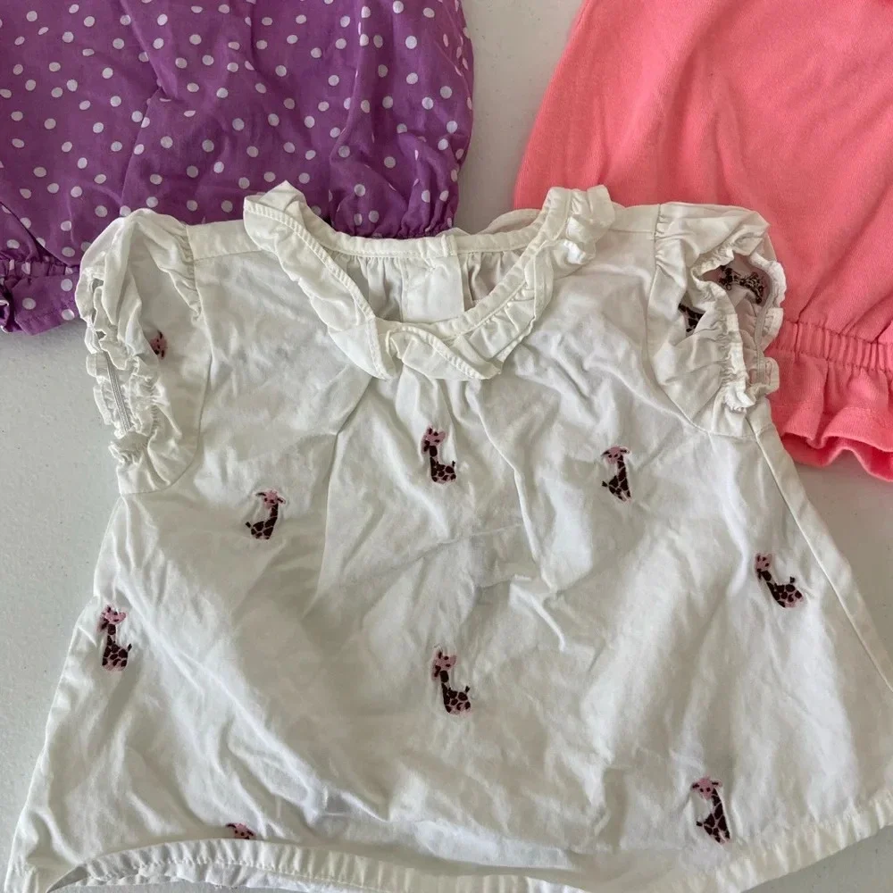 EUC | Gymboree baby girl’s blouse lot bundle of‎ 3 — 12-18 months
